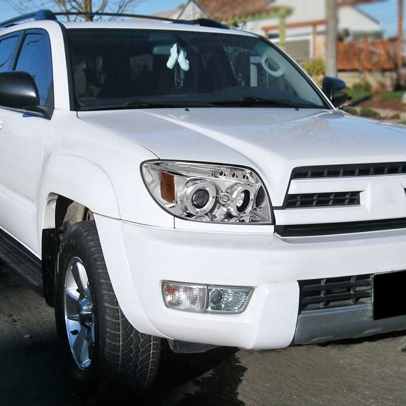 Spec-D Projector Headlights Toyota 4Runner (03-04-05) 4th Gen - Dual Halo w/ LED DRL - Black or Chrome
