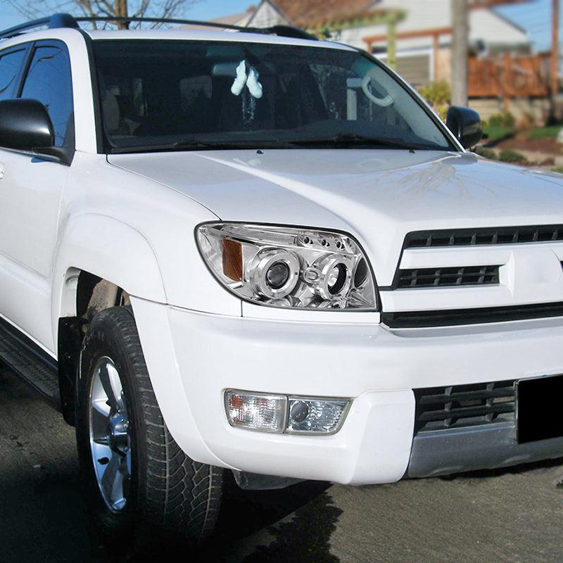 Spec-D Projector Headlights Toyota 4Runner (03-04-05) 4th Gen - Dual Halo w/ LED DRL - Black or Chrome