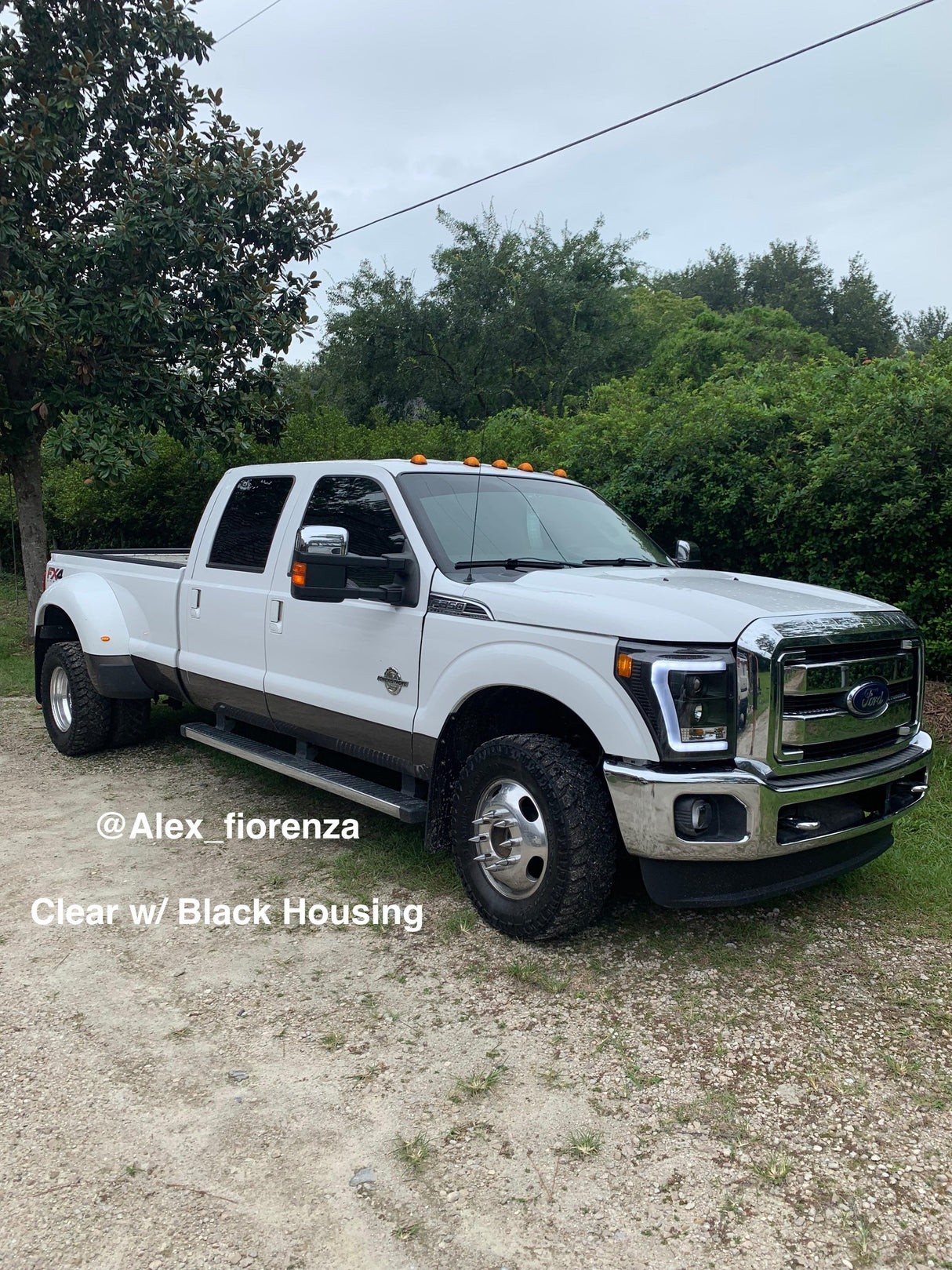 Spec-D Projector Headlights Ford F250 / F350 (2011-2016) LED C-Bar - Black / Tinted / Clear