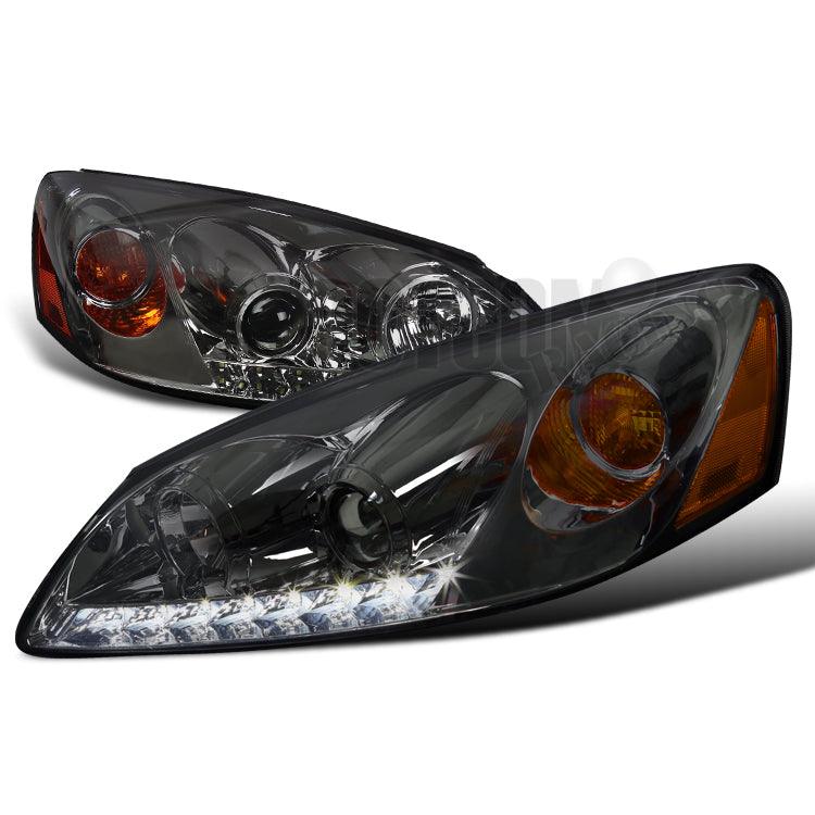 Spec-D Projector Headlights Pontiac G6 (05-10) LED DRL - Black / Smoke / Chrome