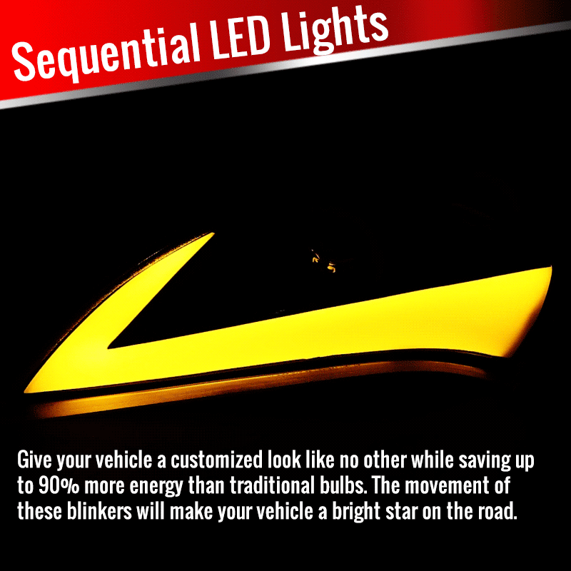 Hyundai Genesis Coupe with Projector and Sequential Turn Signal - Black Headlights (2010-2012) - K2 Industries