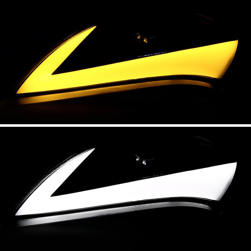 Hyundai Genesis Coupe with Projector and Sequential Turn Signal - Black Headlights (2010-2012) - K2 Industries