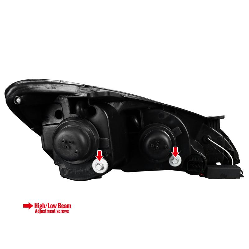 Hyundai Genesis Coupe with Projector and Sequential Turn Signal - Black Headlights (2010-2012) - K2 Industries