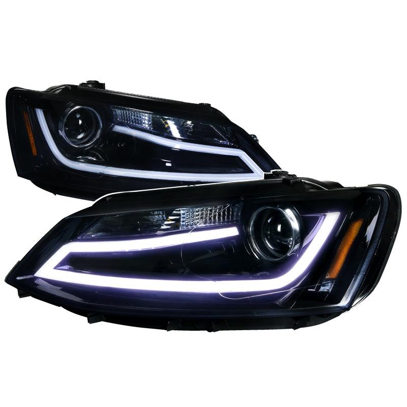 Spec-D Projector Headlights VW Jetta MK6 (2011-2018) w/ LED DRL Black or Chrome