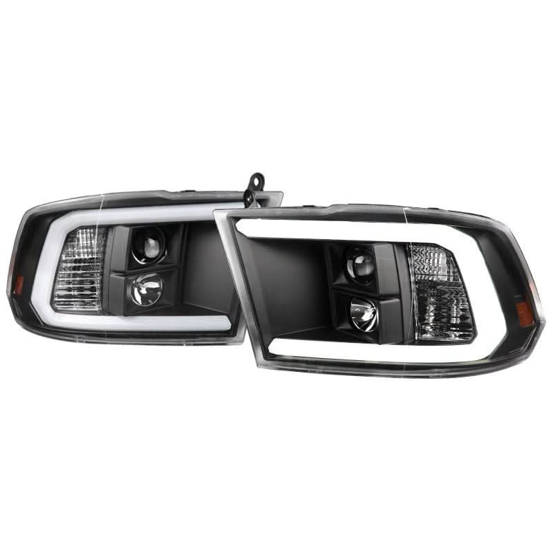 Spec-D Projector Headlights Dodge Ram (2009-2018) C-Bar LED - Black or Chrome