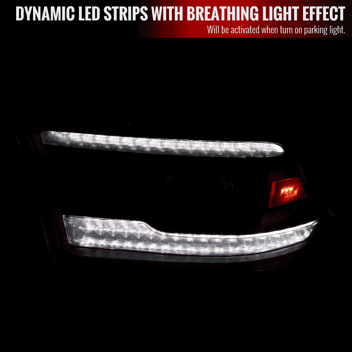 Spec-D Projector Headlights Dodge Ram (09-18) Full LED - Switchback Sequential Turn Signal