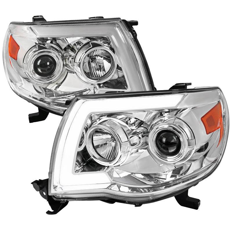 Spec-D Projector Headlights Toyota Tacoma (05-11) Sequential - Black / Smoke / Chrome