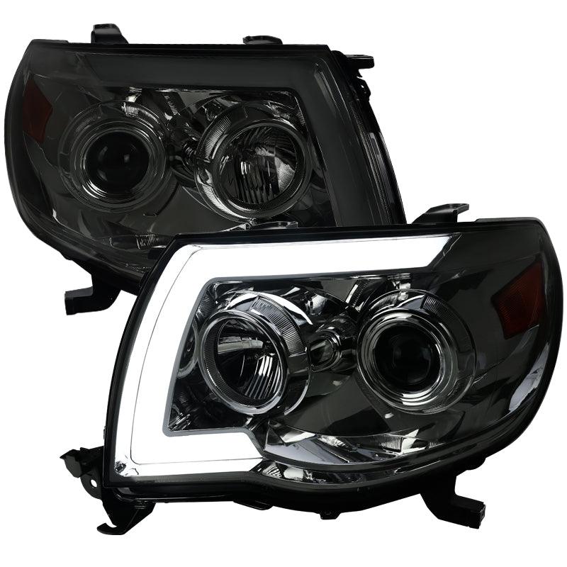 Spec-D Projector Headlights Toyota Tacoma (05-11) Sequential - Black / Smoke / Chrome