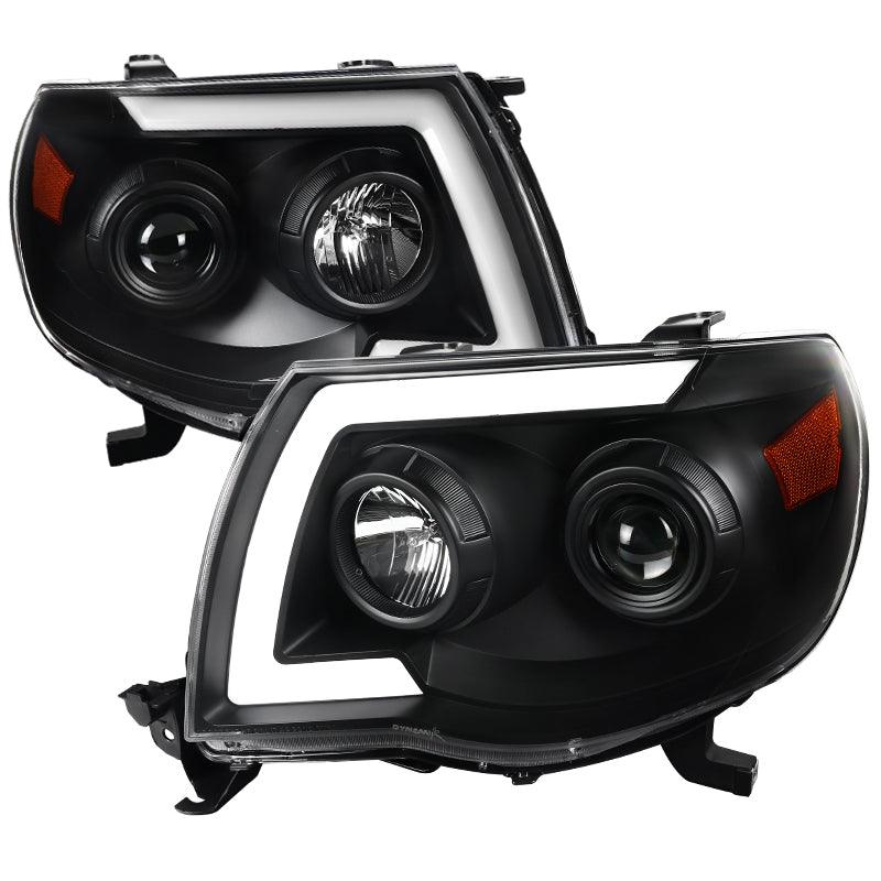 Spec-D Projector Headlights Toyota Tacoma (05-11) Sequential - Black / Smoke / Chrome