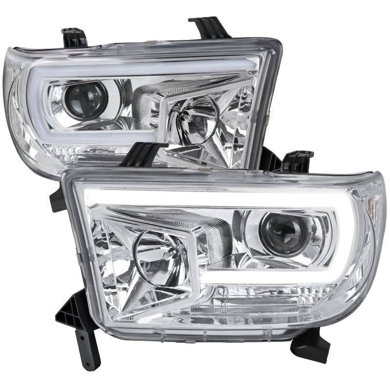 Spec-D Projector Headlights Tundra (07-13) Sequoia (08-17) LED DRL - Black / Chrome / Smoke