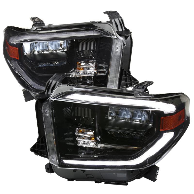 Spec-D Projector Headlights Toyota Tundra (2014-2020) LED Sequential DRL Black/Chrome