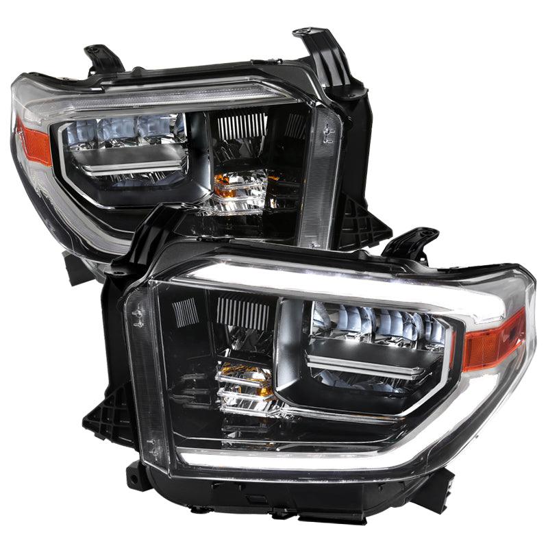 Spec-D Projector Headlights Toyota Tundra (2014-2020) LED Sequential DRL Black/Chrome