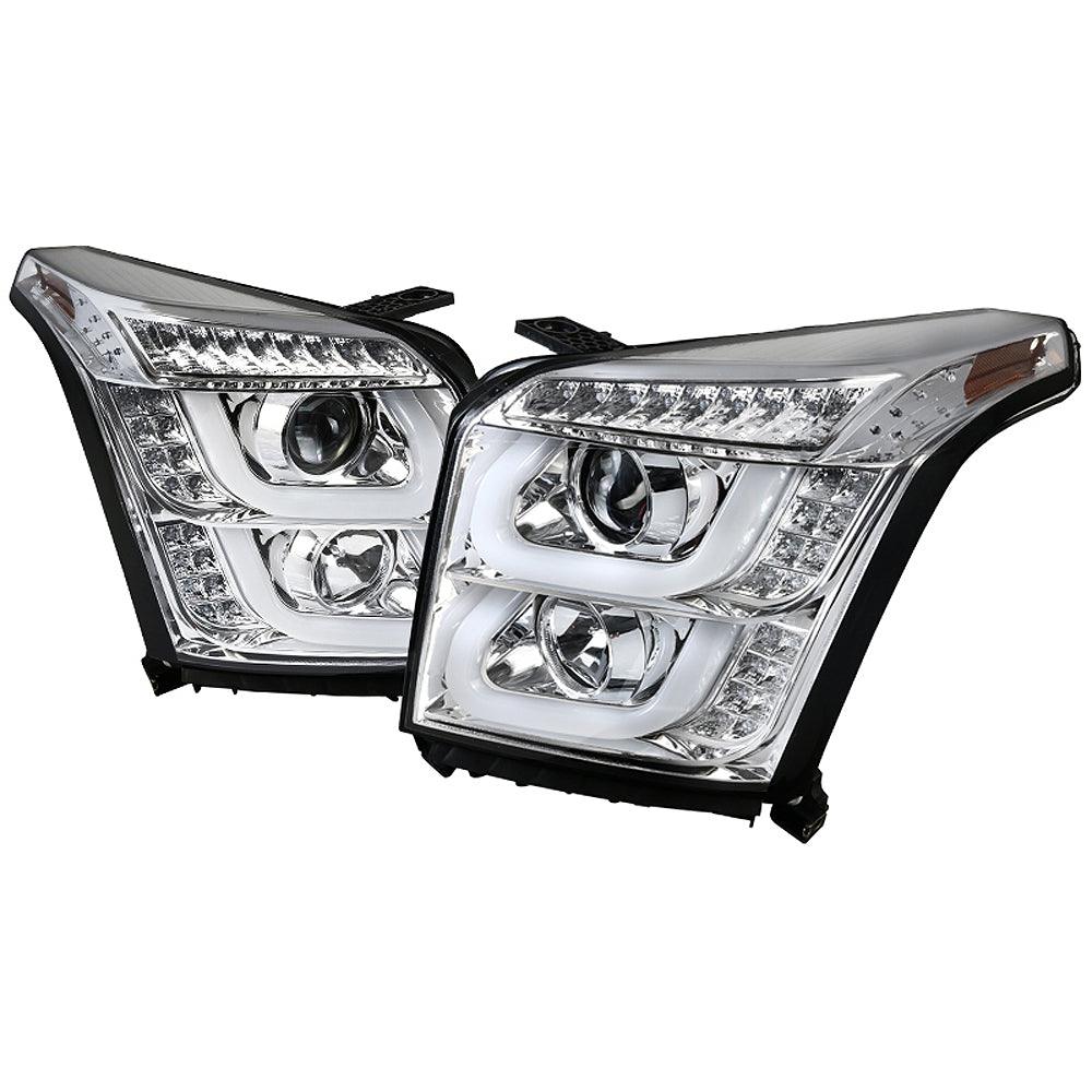Spec-D Projector Headlights GMC Yukon & XL (2015-2019) LED DRL - Black or Chrome