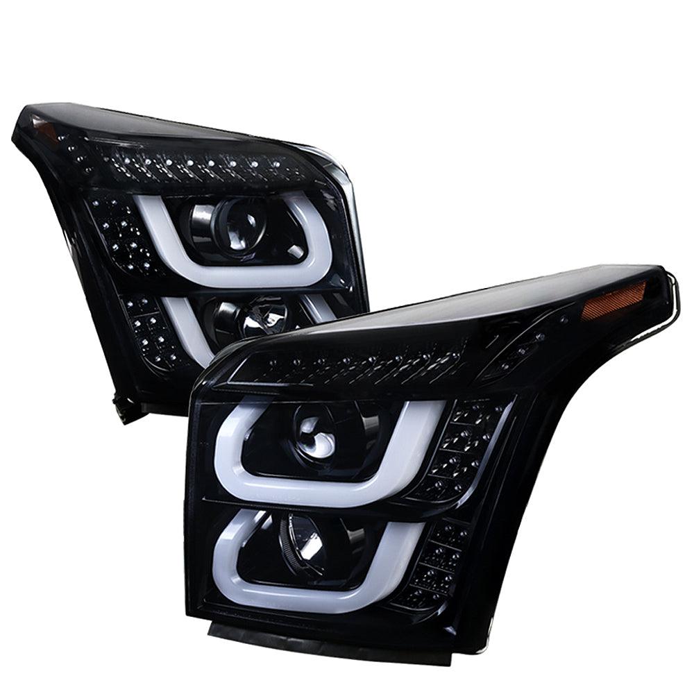 Spec-D Projector Headlights GMC Yukon & XL (2015-2019) LED DRL - Black or Chrome