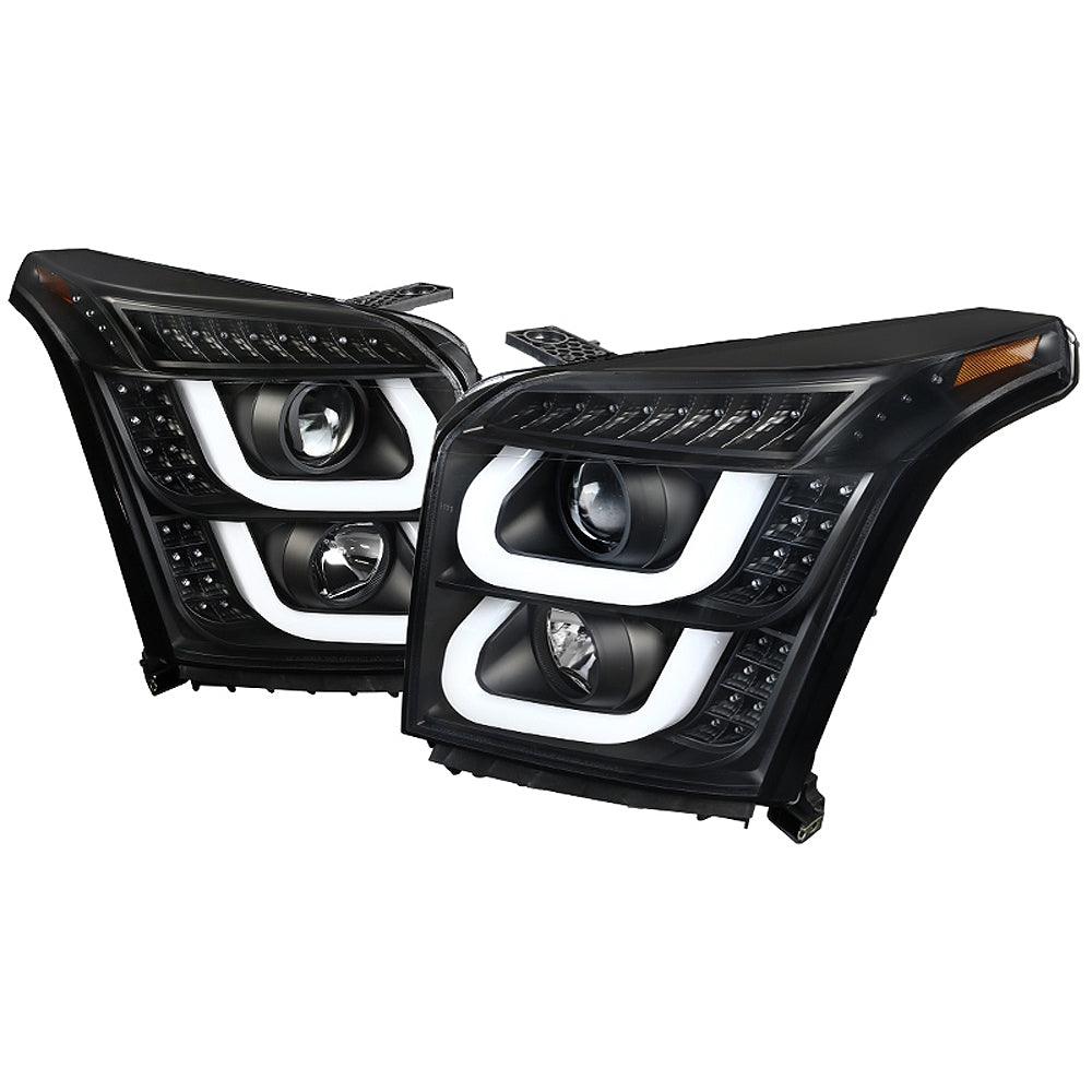 Spec-D Projector Headlights GMC Yukon & XL (2015-2019) LED DRL - Black or Chrome
