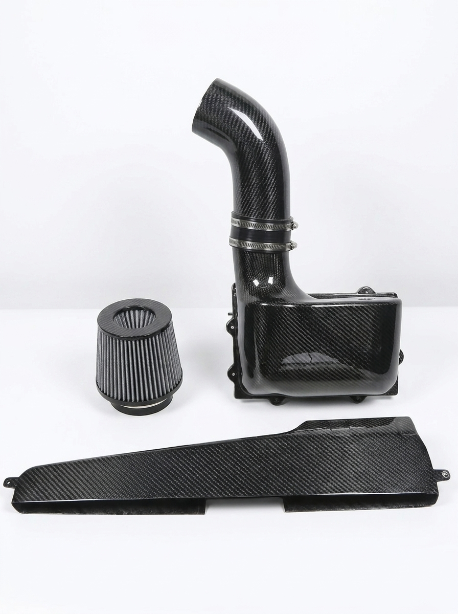 VW Golf MK7 R GTI Audi S3 8V EA888 2.0T Real Carbon Fiber High Flow Cold Air Intake System OE KD4232BK