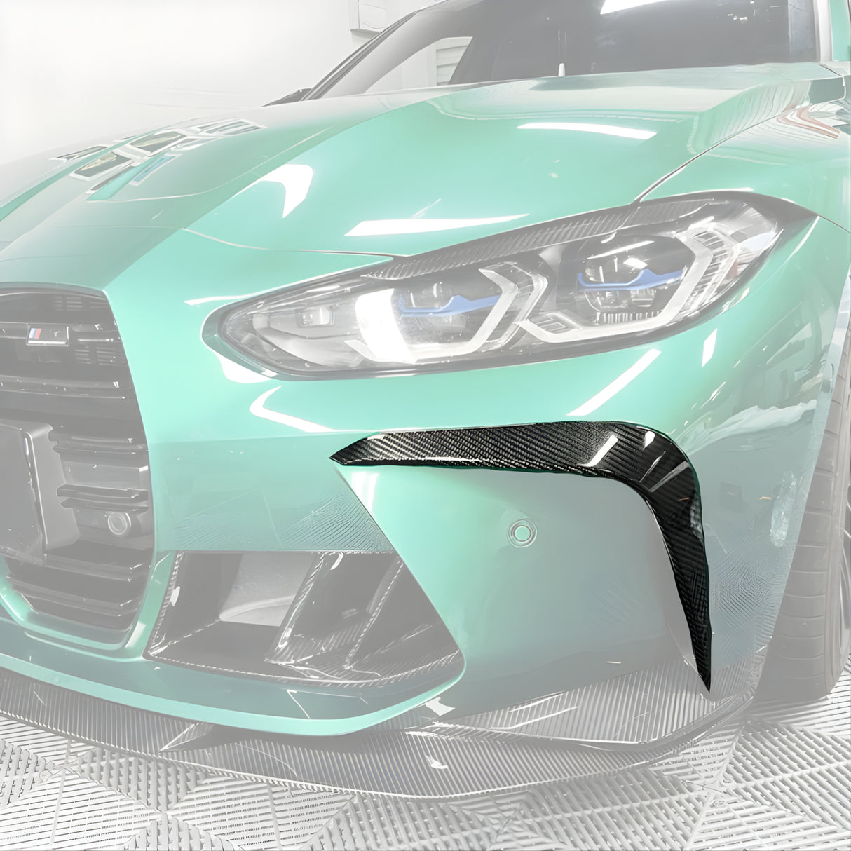 BMW 3/4 Series G80/G81/G82/G83 Carbon Fiber Front Bumper Trims (2019+)