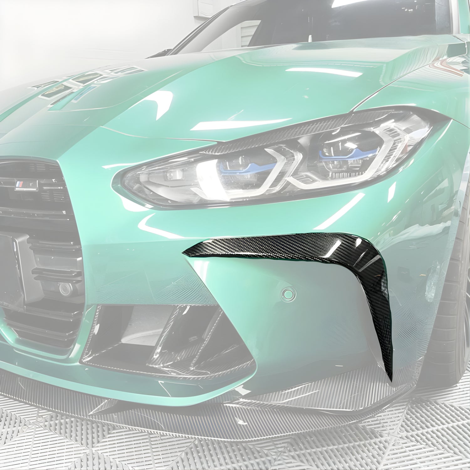 BMW 3/4 Series G80/G81/G82/G83 Carbon Fiber Front Bumper Trims (2019+)