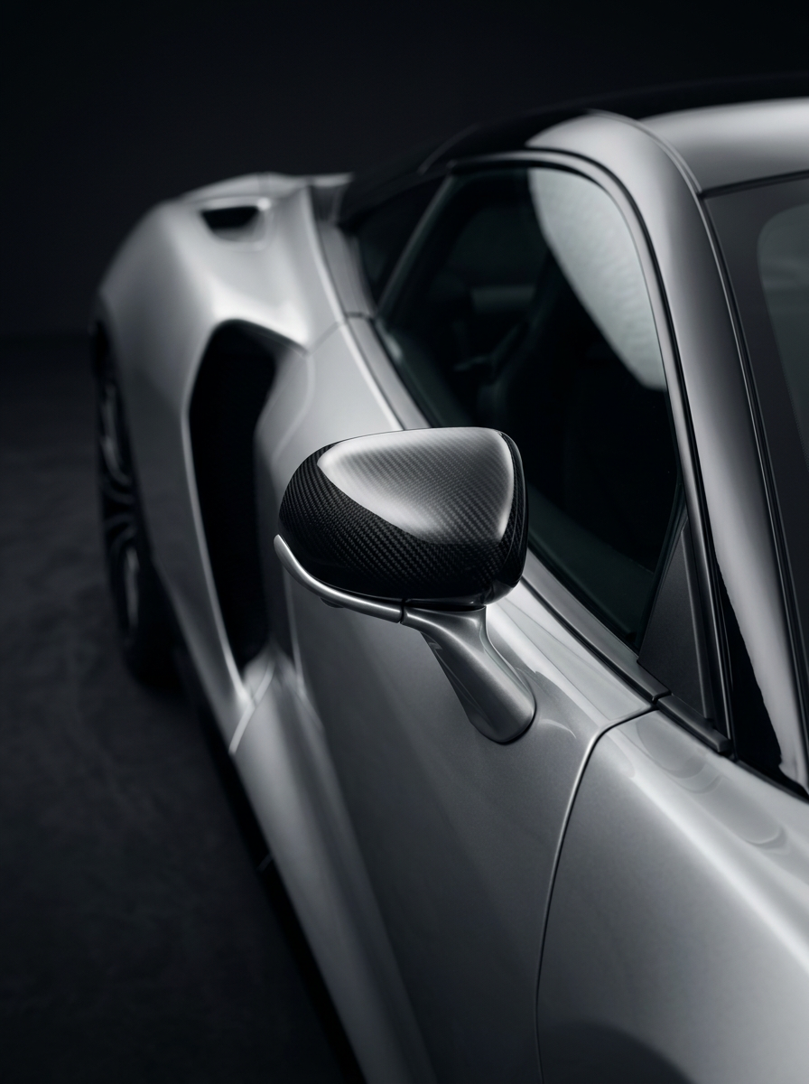 McLaren GT 570GT Dry Carbon Fiber Side Mirror Covers GT Style 2016+ Pair
