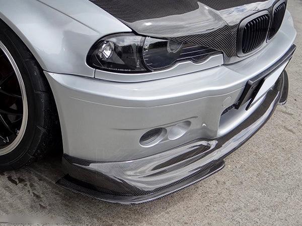 BMW 3 Series E46 M3 AC Style V2 Carbon Fiber Front Lip (2001 - 2006) - K2 Industries