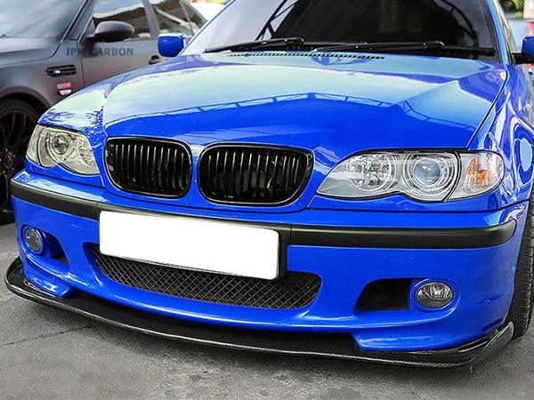 BMW 3 Series E46(w/ MTech Package) HM Style Carbon Fiber Front Lip (1998 - 2006) - K2 Industries