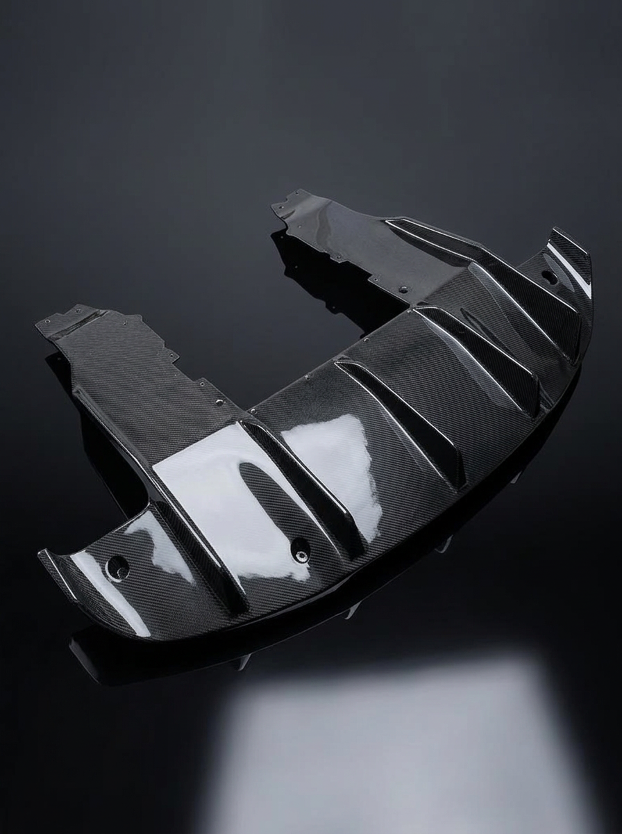 McLaren 720S Dry Carbon Fiber Rear Diffuser Bolt-On Body Kit