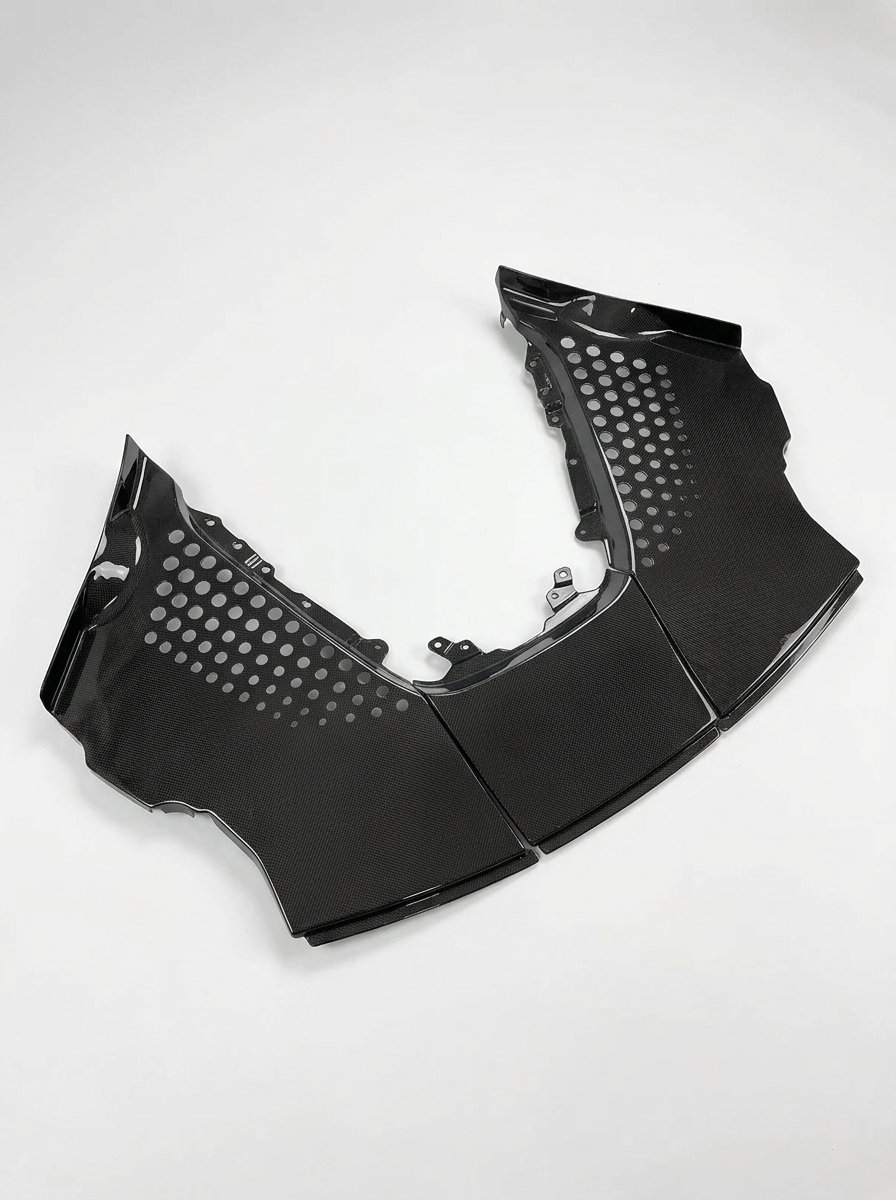 2019+ Ferrari SF90 OEM Style Bolt-On Engine Cover - Dry Carbon Fiber