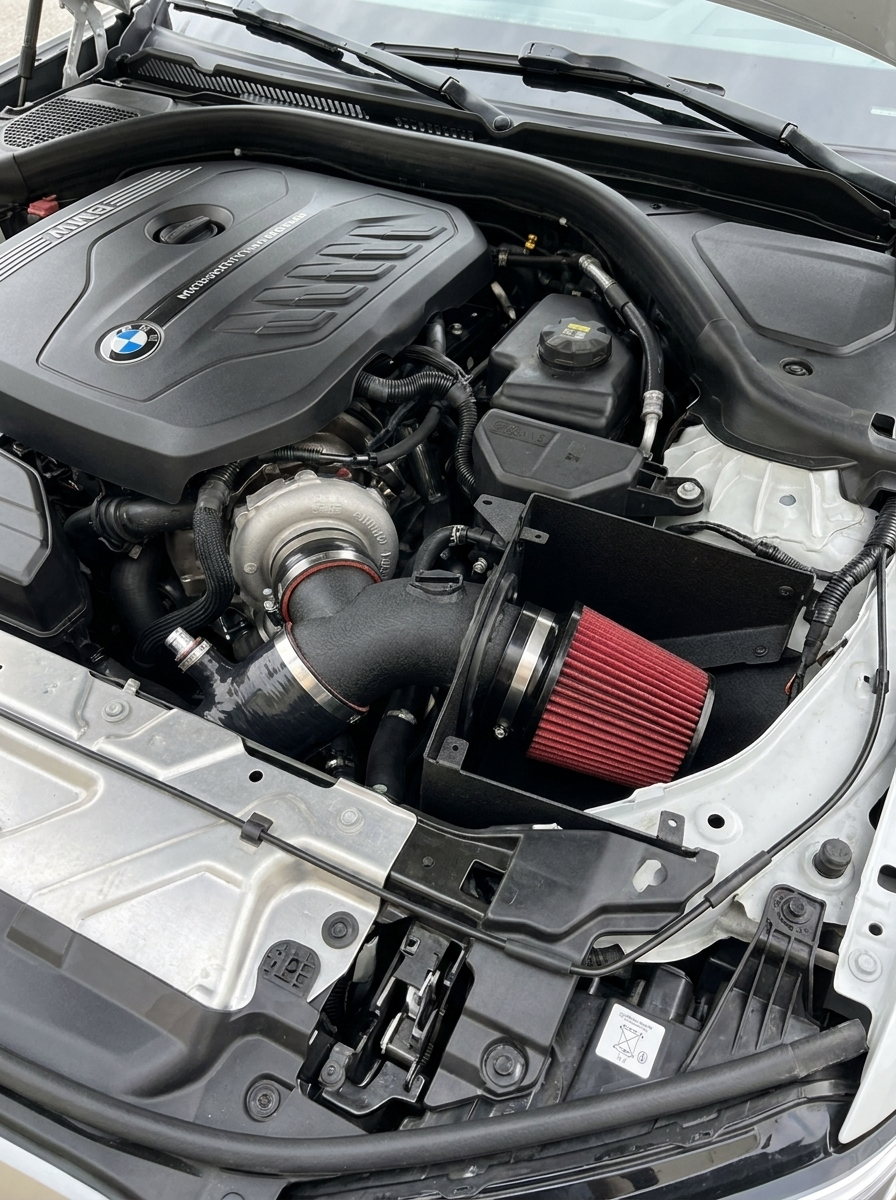 BMW M340i G20 G21 B58 3.0T High Flow Cold Air Intake System with Turbo Inlet 2020+ OE EF4180BK-L