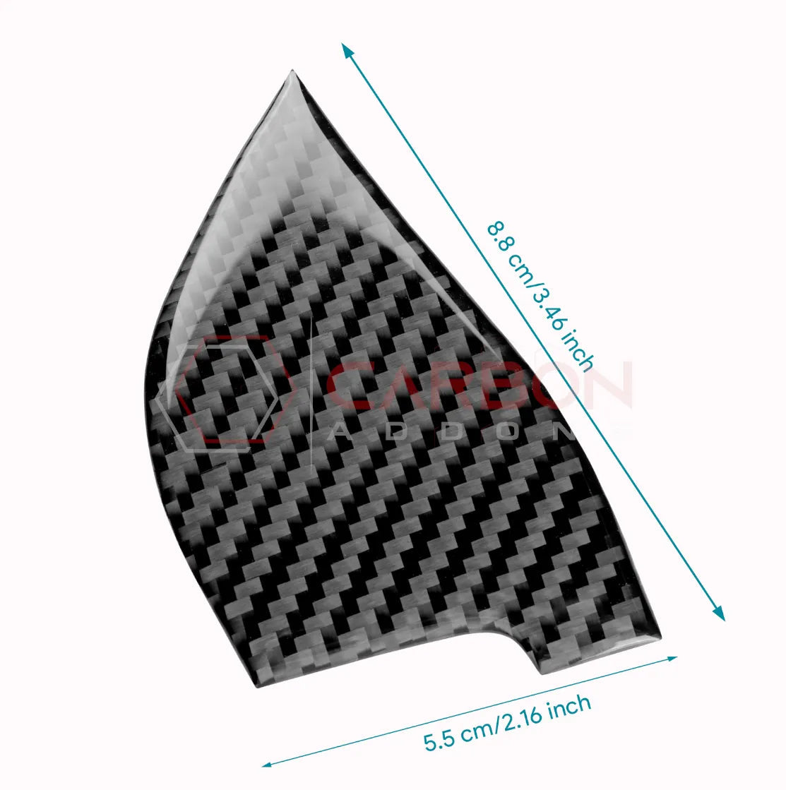 2024+ S650 Mustang Real Carbon Fiber Door Jam Triangle Trim Overlay