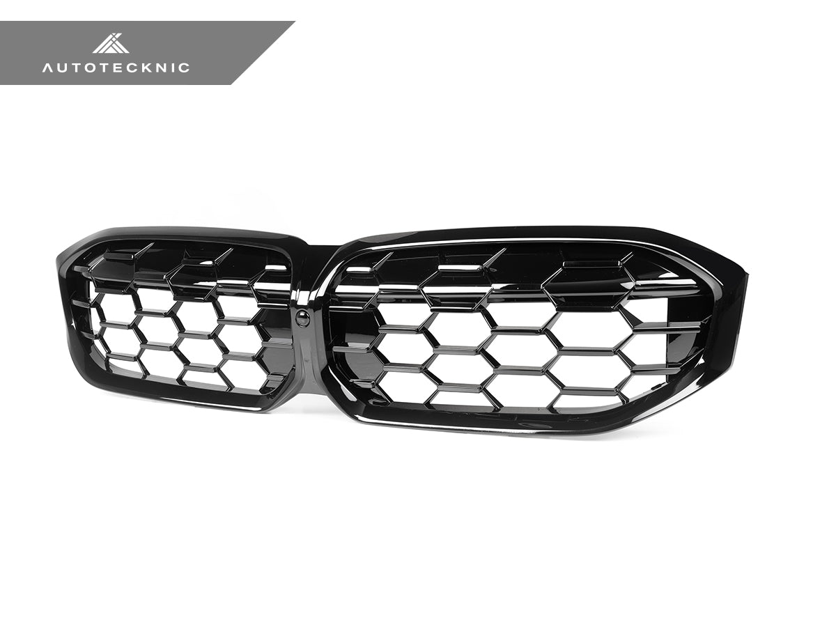 AutoTecknic Gloss Black Honeycomb Front Grille - G20 3-Series LCI