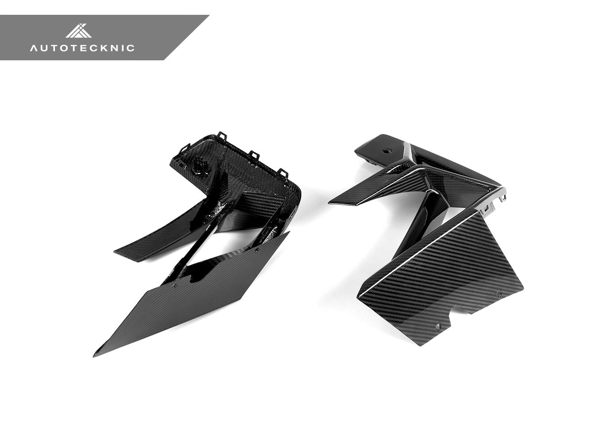 AutoTecknic Dry Carbon Front Bumper Trim Set - F97 X3M LCI | F98 X4M LCI