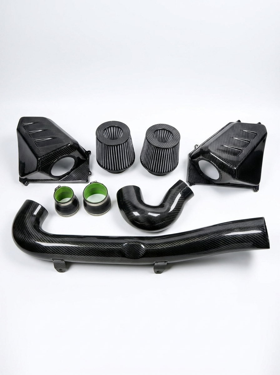BMW M3 M4 Competition G80 G82 S58 3.0T Dry Carbon Fiber High Flow Cold Air Intake System 2021+ OE KD4235