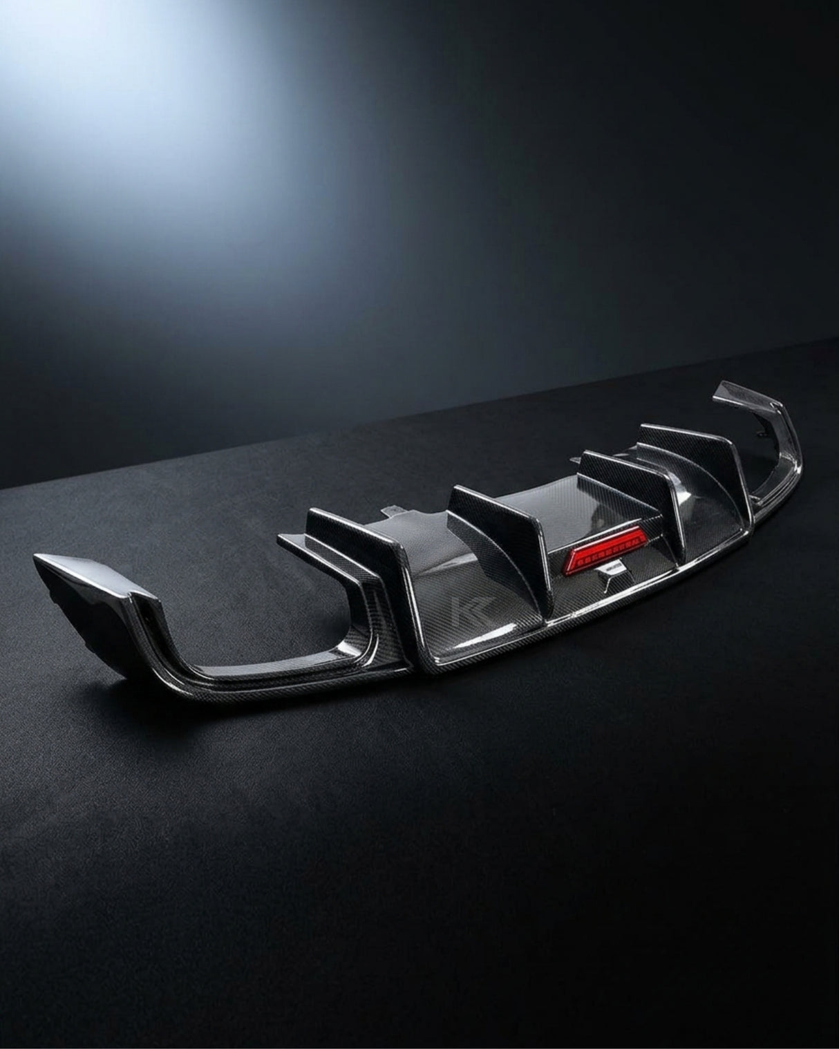 2018–2019 Audi A4 B9 Sedan Rear Bumper Diffuser – Carbon Fiber
