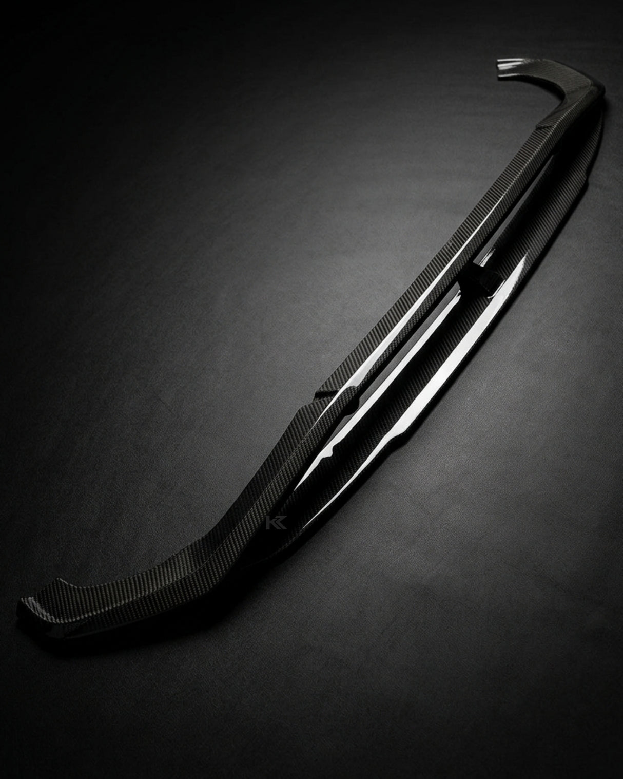 2020–2021 Audi A4 S-Line / S4 B9 Sedan 2-Piece Front Bumper Splitter – Carbon Fiber