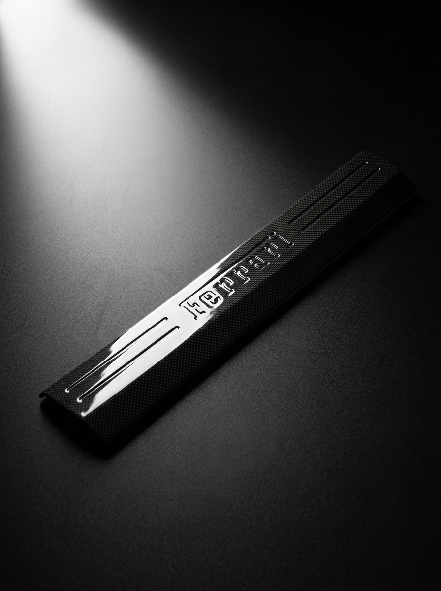 2010-2016 Ferrari 458 Italia Spider Sports Style Door Sill Plates - Dry Carbon Fiber