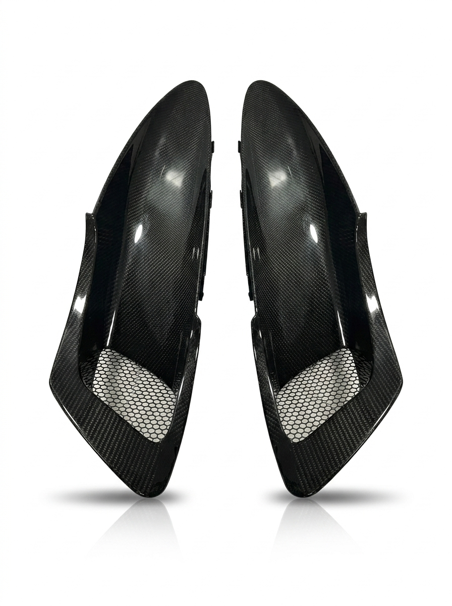 McLaren 720S Spider Dry Carbon Fiber Fender Intake Covers 2017 - 2019 Pair