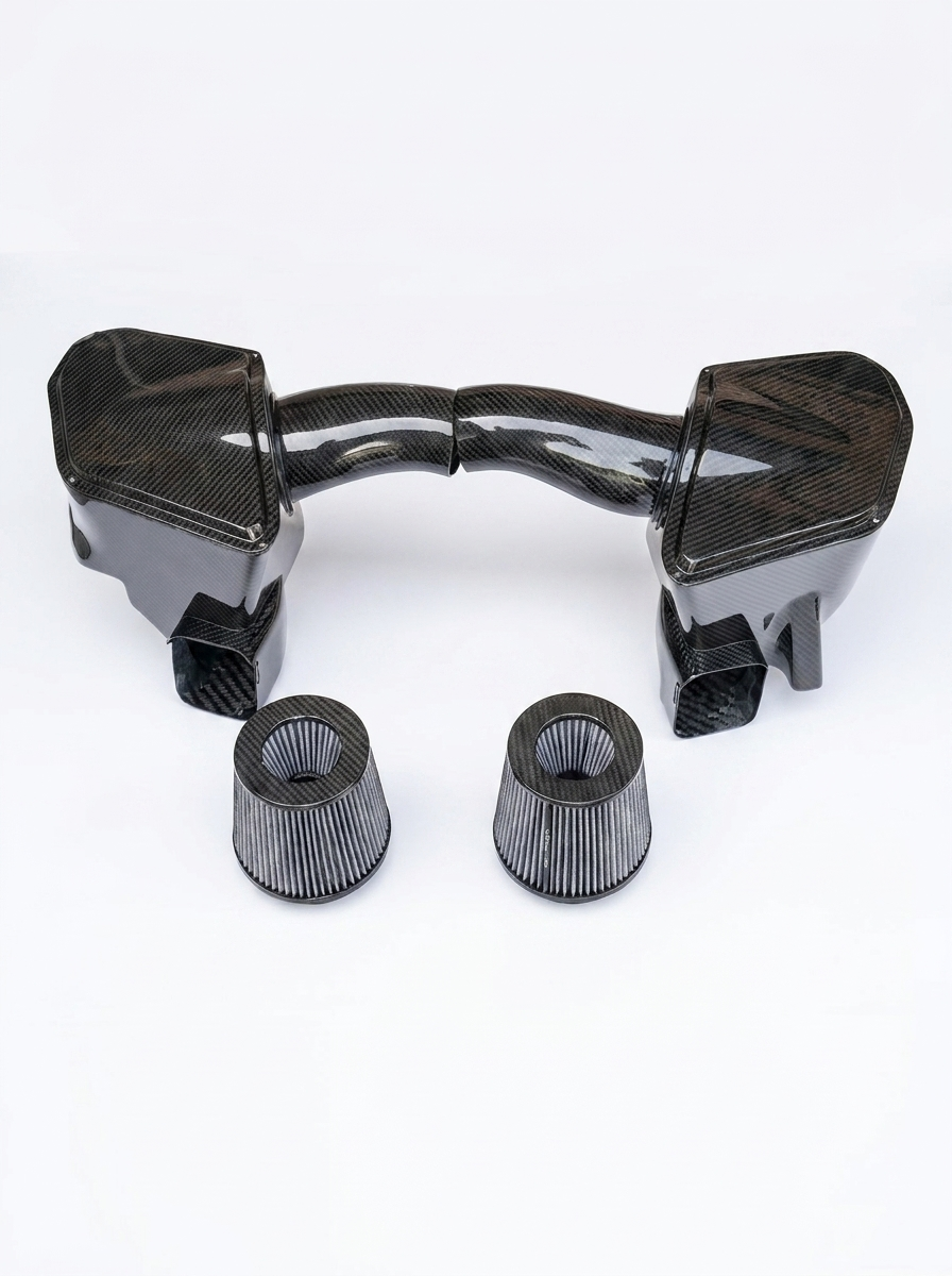 BMW M5 M8 F90 F91 F92 F93 S63 4.4TT V8 Carbon Fiber High Flow Cold Air Intake System 2018 - 2023 OE KD4247BK