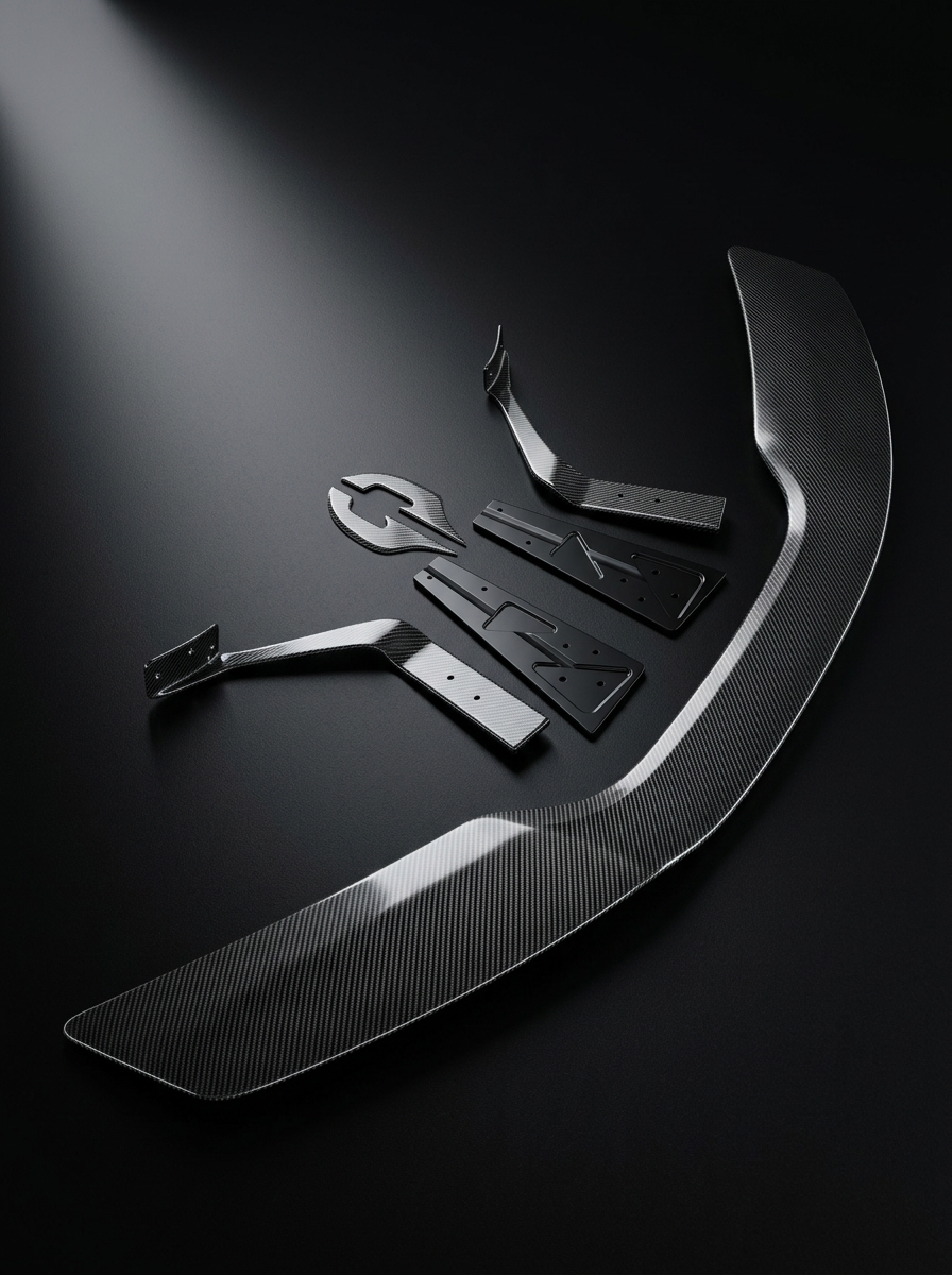 McLaren 540C 570S 570GT 600LT Dry Carbon Fiber Rear Wing Sports Style 2015 - 2019