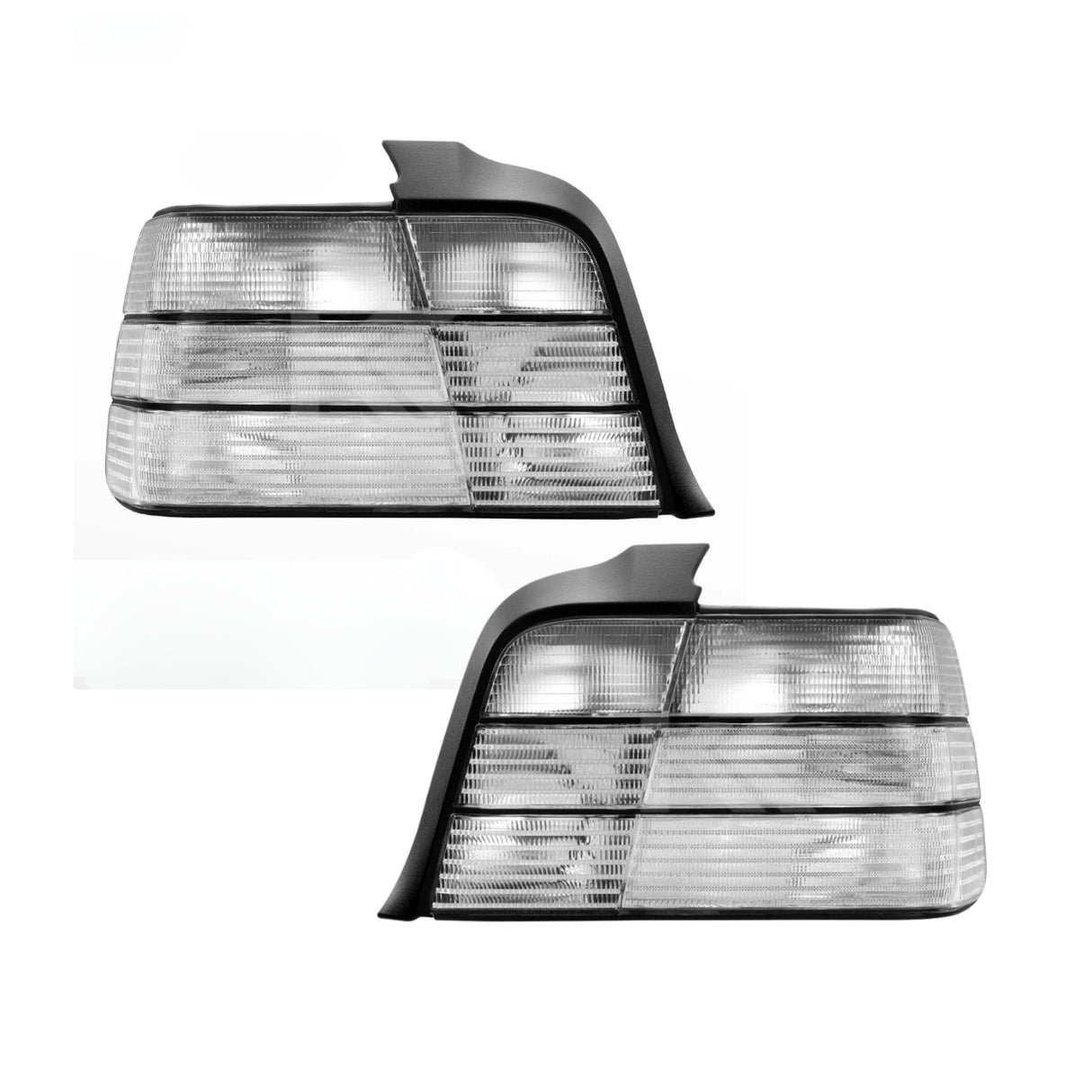 BMW 3 Series E36 All Clear Frosted Lens Tail Lights (1992-1998)