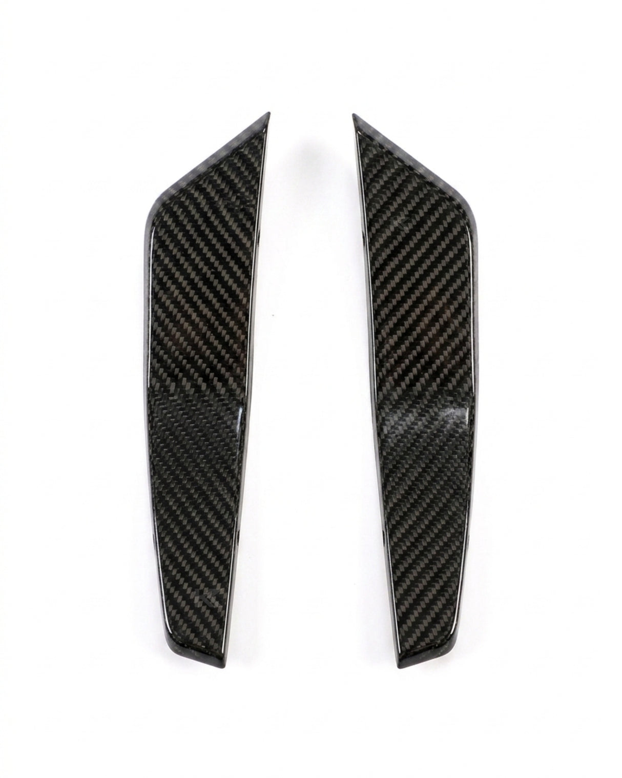 2020–2021 Audi RS7 C8 Sportback ABT Style Front Bumper Canards – Dry Carbon Fiber