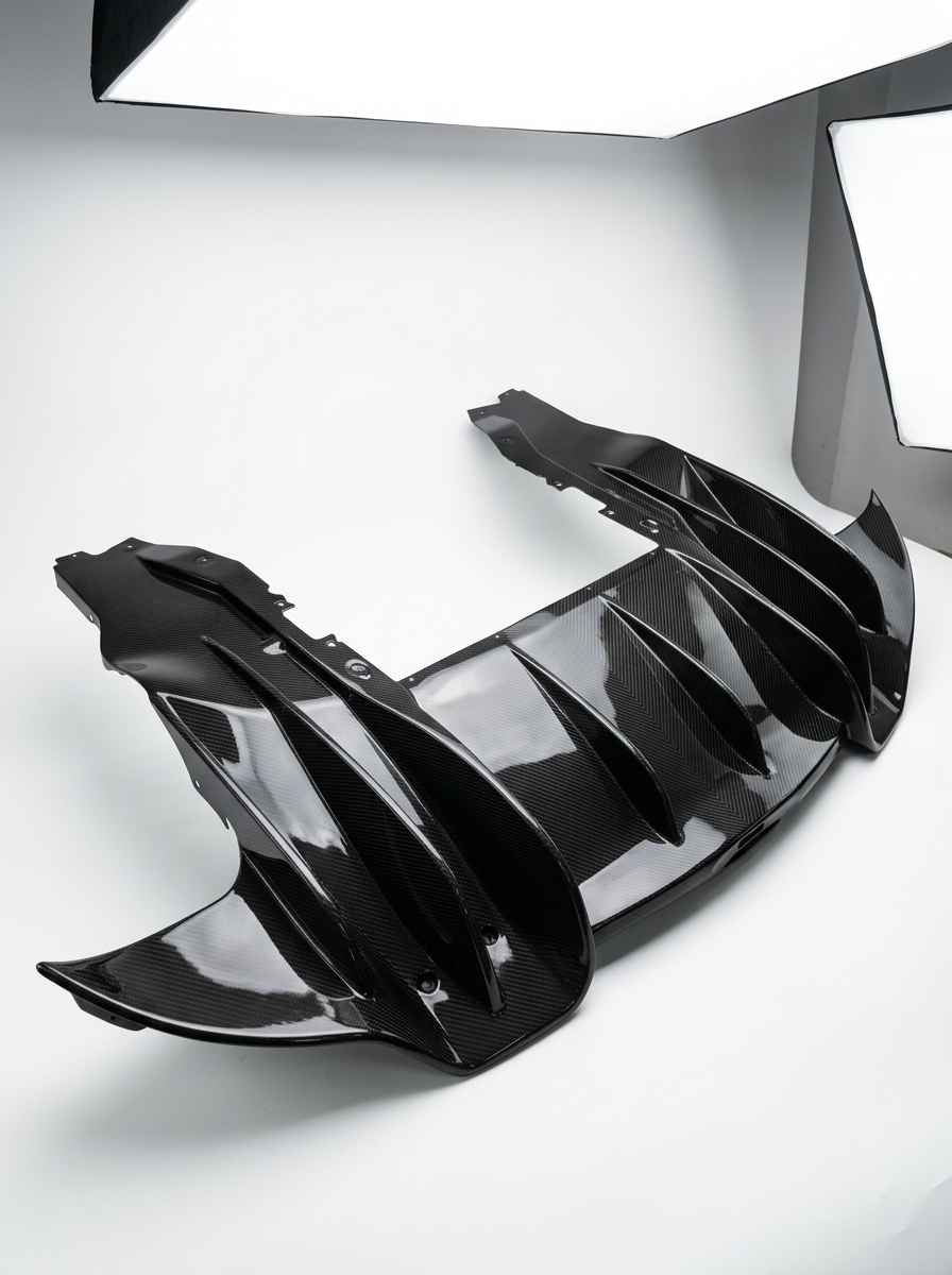 McLaren 540C 570S 570GT Dry Carbon Fiber Rear Diffuser OEM Style 2015 - 2019 Bolt-On