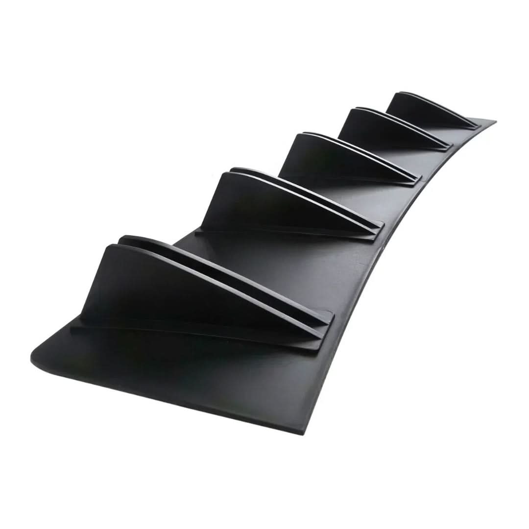 Universal Shark Fin Rear Bumper Diffuser Splitter – Matte Black / Carbon Fiber Look (81.5cm)
