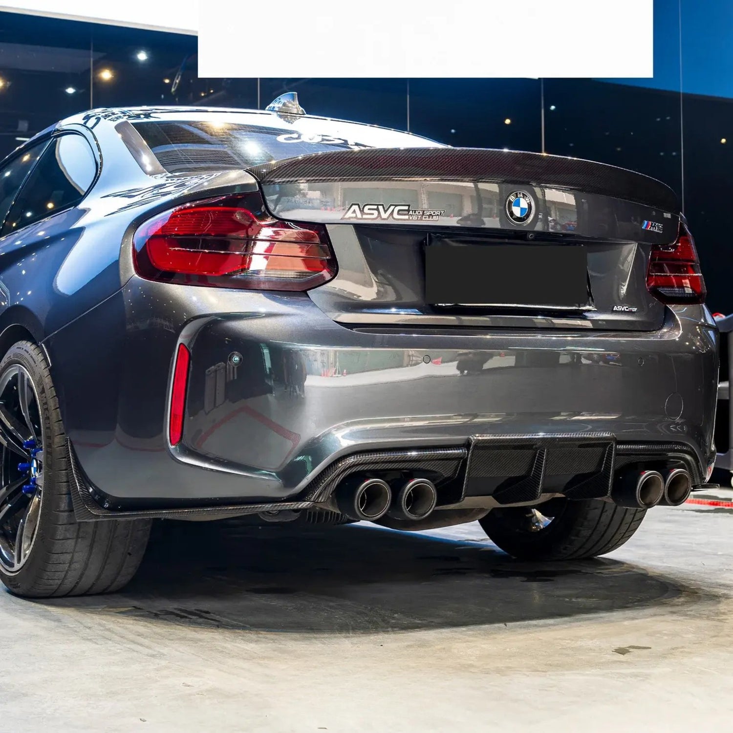 BMW 2 Series F87 Dry Carbon Fiber "KB" Style Diffuser (2014-2021)