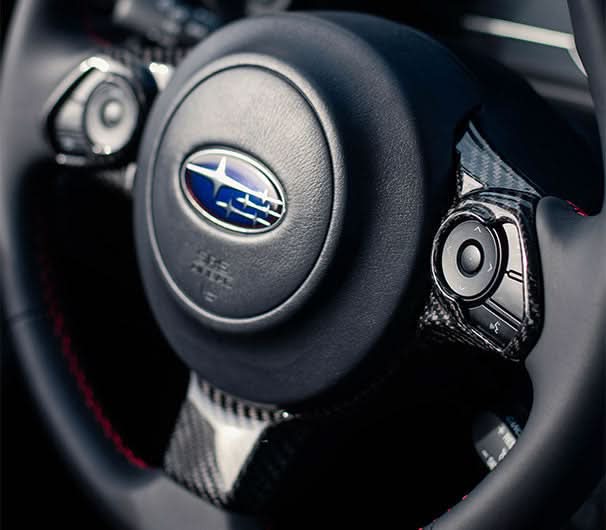 OLM LE Dry Carbon Fiber Steering Wheel Covers - 2017-2024 Subaru BRZ / Toyota GR86
