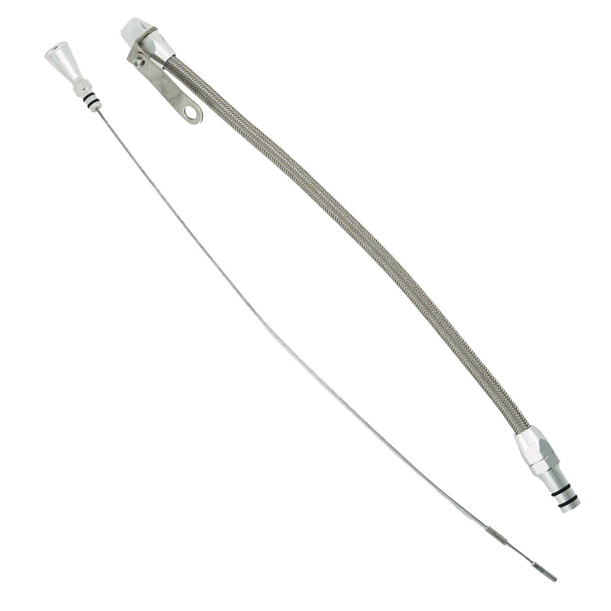Billet Aluminum JZ Braided Transmission Fluid Dipstick 1JZ 2JZ Supra Swap 1J 2J