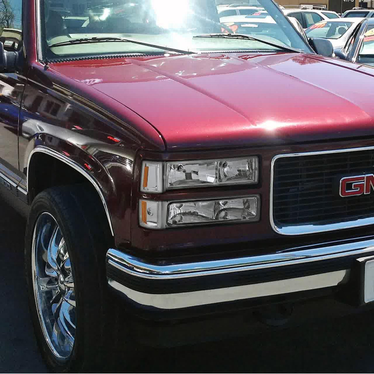 Spec-D OEM Replacement Headlights GMC Sierra / Yukon (94-98) Matte Black or Chrome Housing