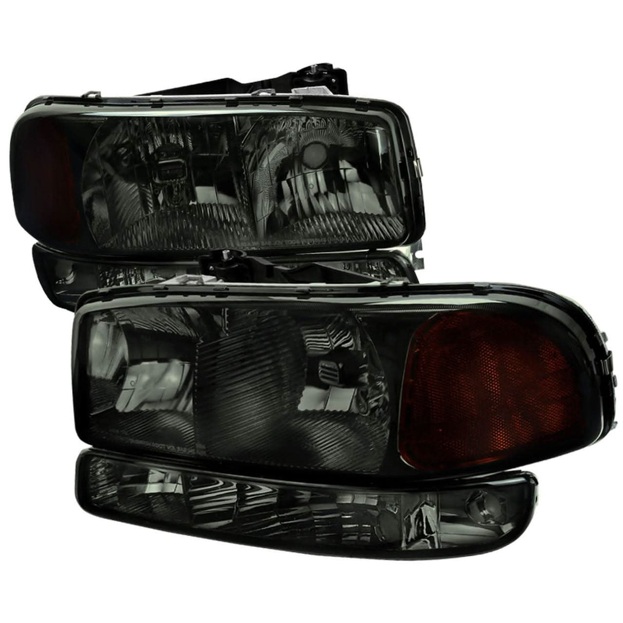 Spec-D OEM Replacement Headlights GMC Sierra (99-06) Yukon (00-06) Black or Chrome