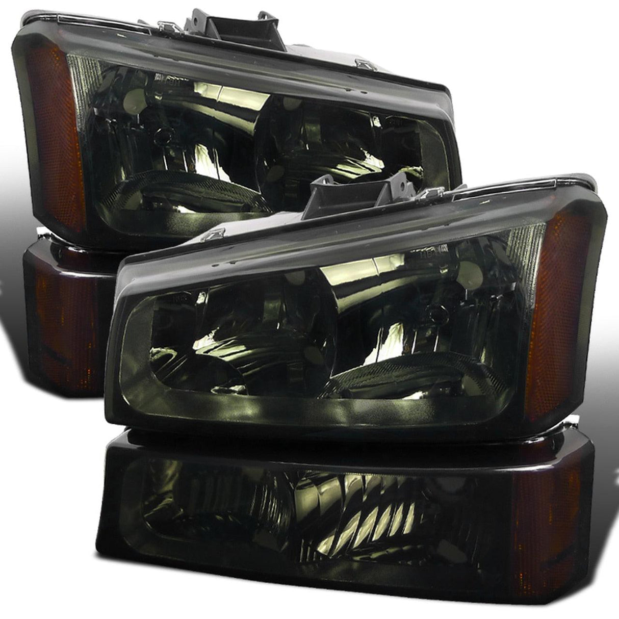 Spec-D OEM Replacement Headlights Chevy Silverado / Avalanche (2003-2007) Black or Chrome