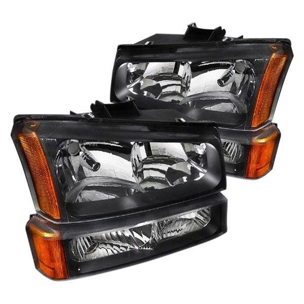 Spec-D OEM Replacement Headlights Chevy Silverado / Avalanche (2003-2007) Black or Chrome