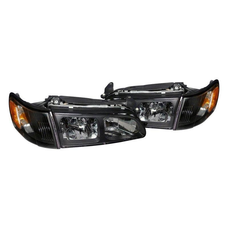 Spec-D OEM Replacement Headlights Toyota Corolla (93-97) Black Housing
